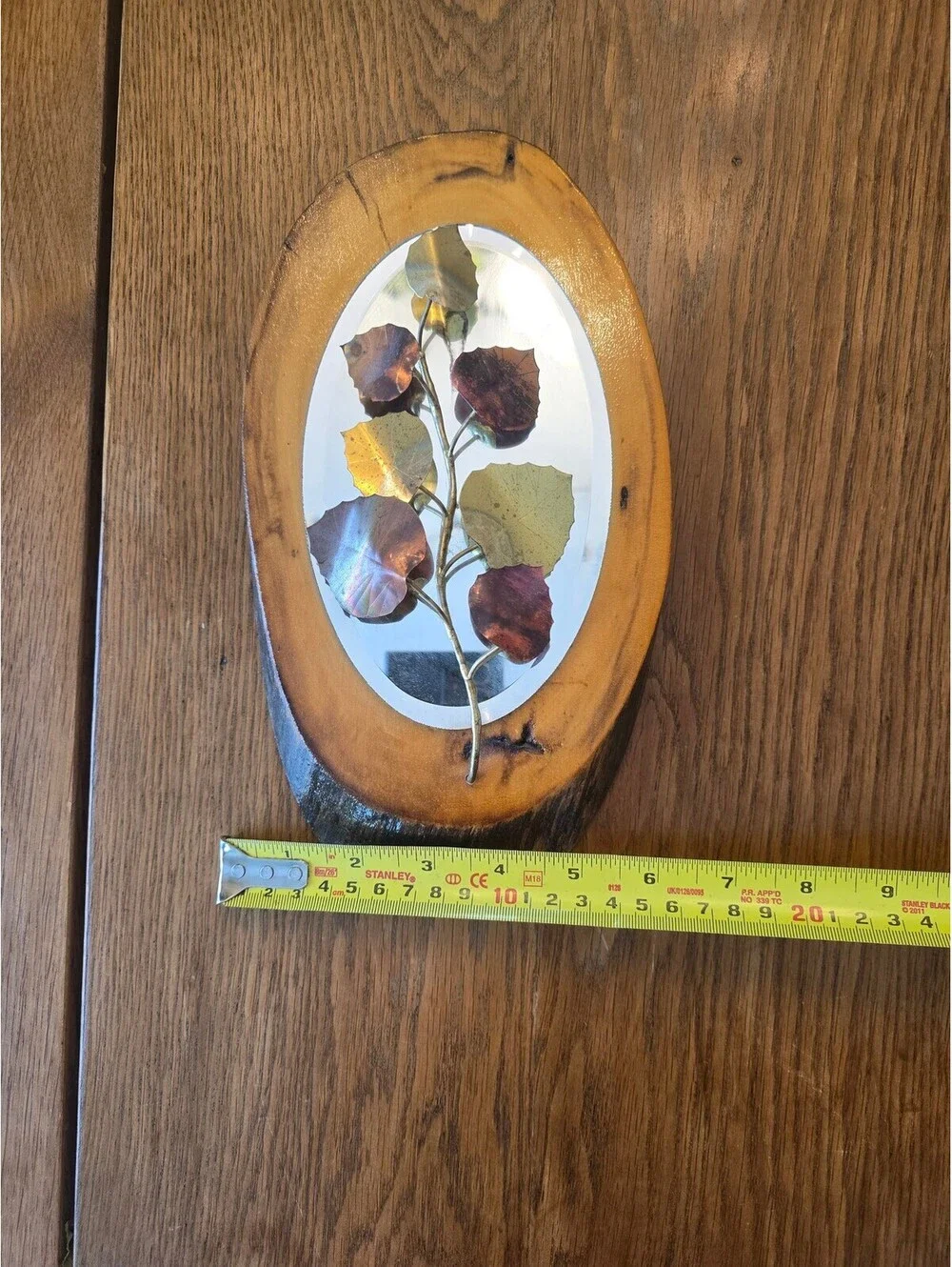 Brass Leaf Wall Decor - 9.5